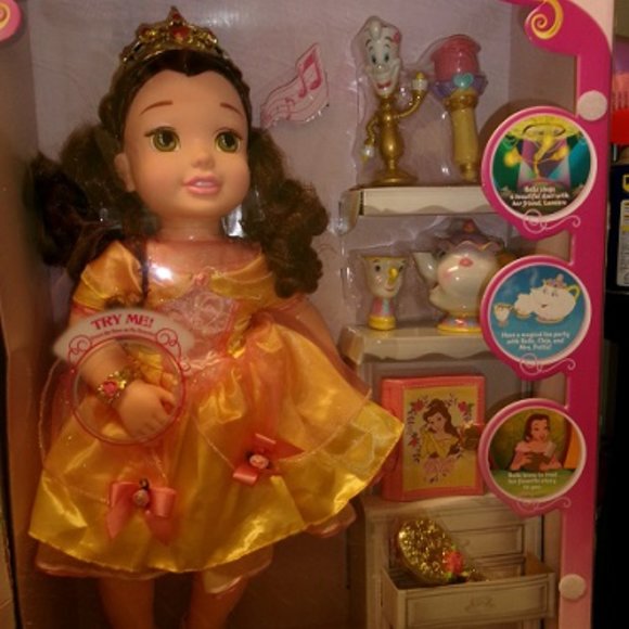 NIB My First Disney Princess Belle Singing & Storytelling Interactive 20" Doll - Picture 4 of 16